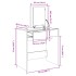 Tocador con espejo roble ahumado 73x46,5x120
