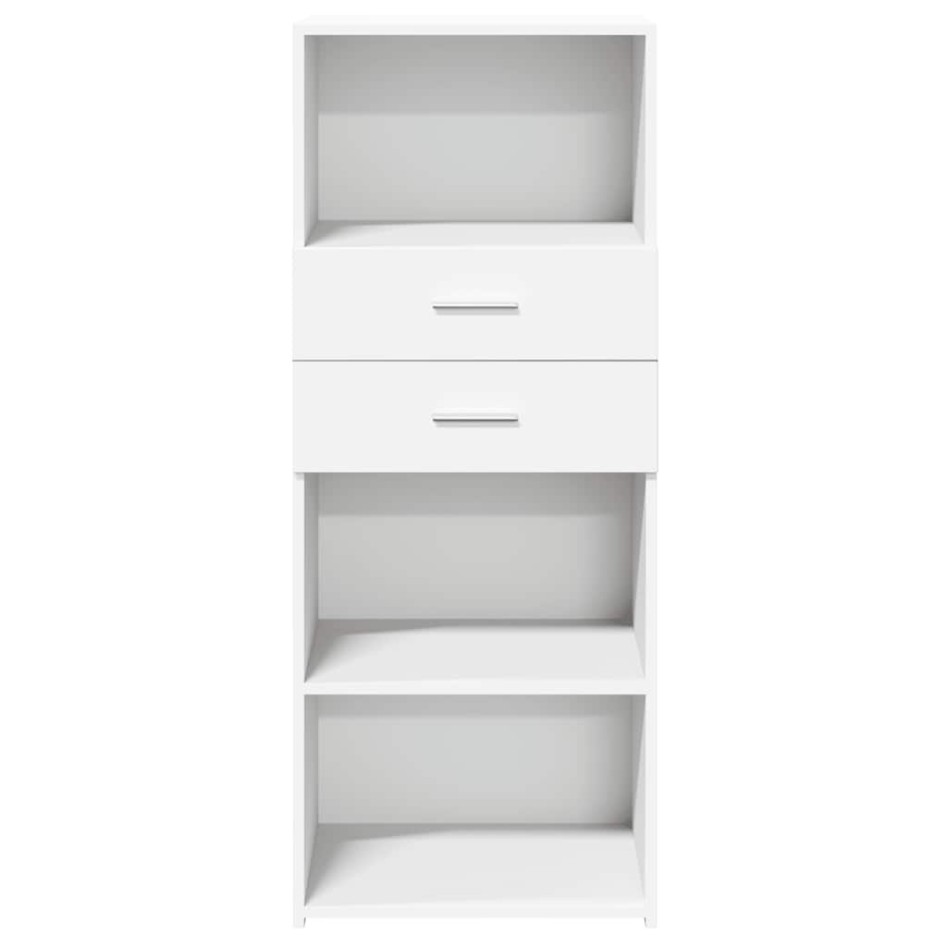 Aparador alto madera de ingeniería blanco 50x42,5x124