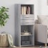 Aparador alto madera de ingeniería gris Sonoma 45x42,5x124
