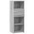 Aparador alto madera de ingeniería gris Sonoma 45x42,5x124