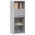 Aparador alto madera de ingeniería gris Sonoma 45x42,5x124