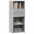 Aparador alto madera de ingeniería gris Sonoma 50x42,5x124