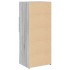 Aparador alto madera de ingeniería gris Sonoma 50x42,5x124