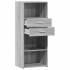 Aparador alto madera de ingeniería gris Sonoma 50x42,5x124