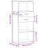 Aparador alto madera de ingeniería gris Sonoma 50x42,5x124
