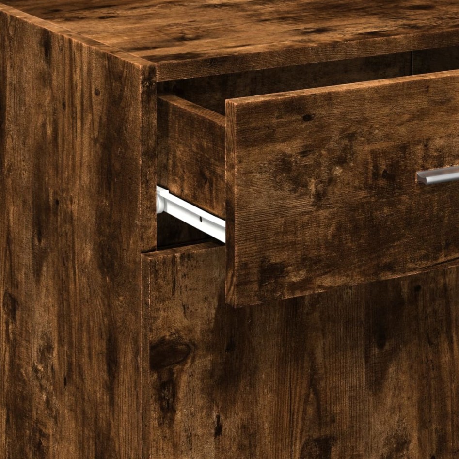 Aparador madera de ingeniería roble ahumado 45x42,5x93