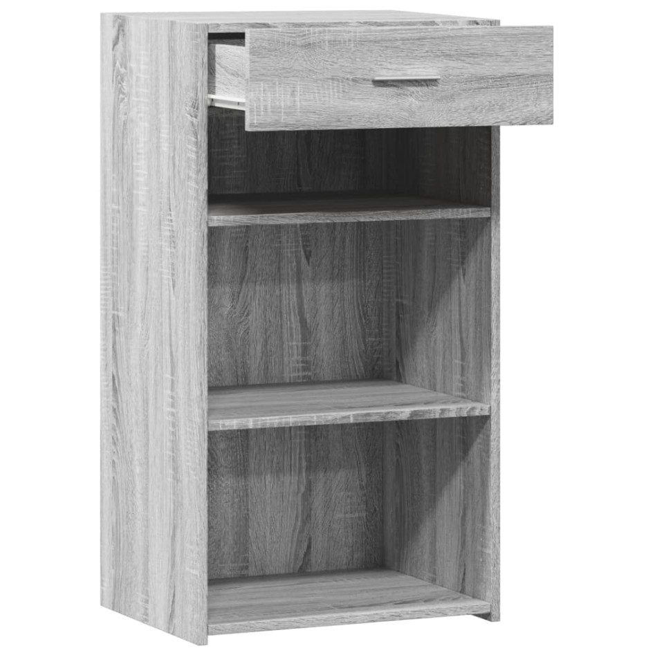 Aparador de madera de ingeniería gris Sonoma 50x42,5x93
