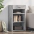 Aparador de madera de ingeniería gris hormigón 50x42,5x93