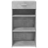 Aparador de madera de ingeniería gris hormigón 50x42,5x93