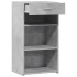 Aparador de madera de ingeniería gris hormigón 50x42,5x93