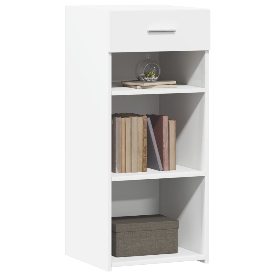 Aparador de madera de ingeniería blanco 40x42,5x93