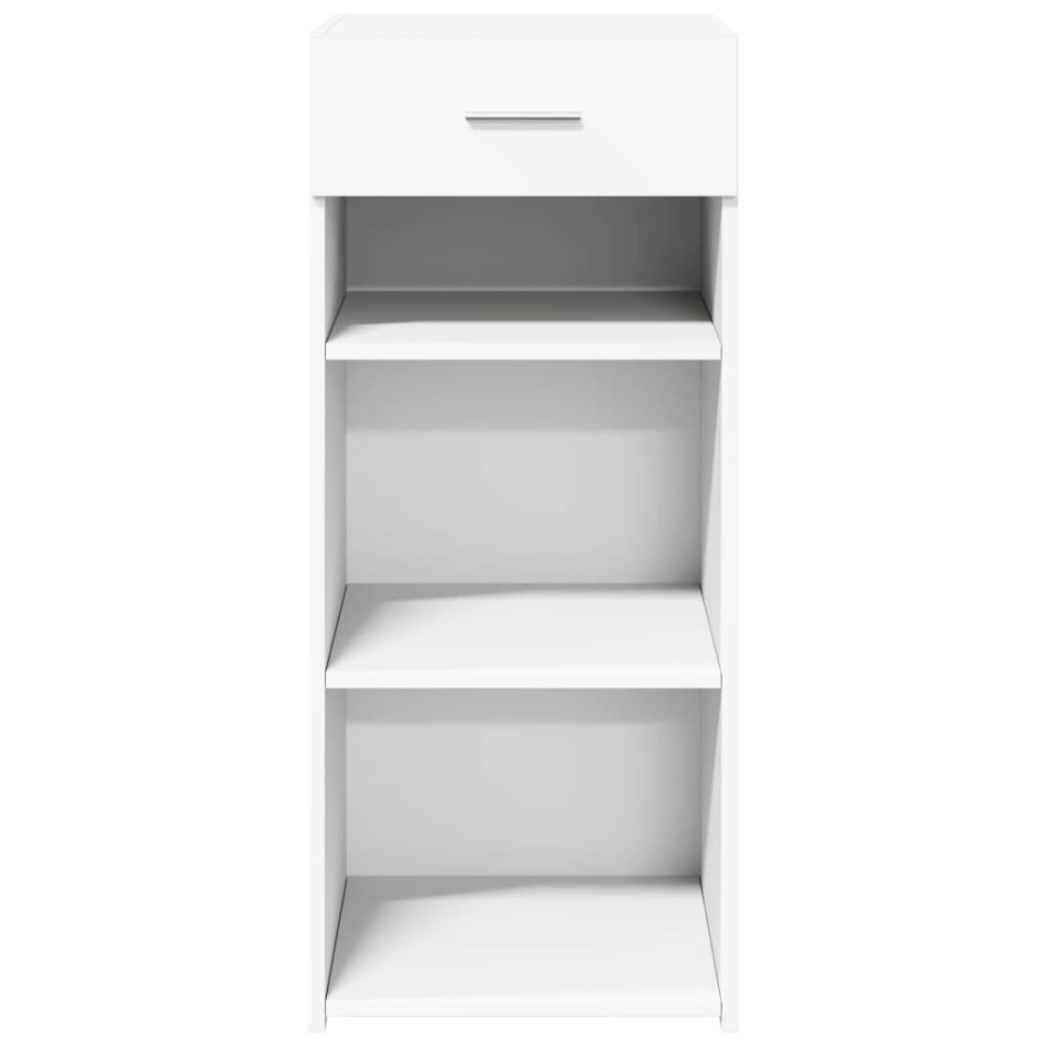 Aparador de madera de ingeniería blanco 40x42,5x93