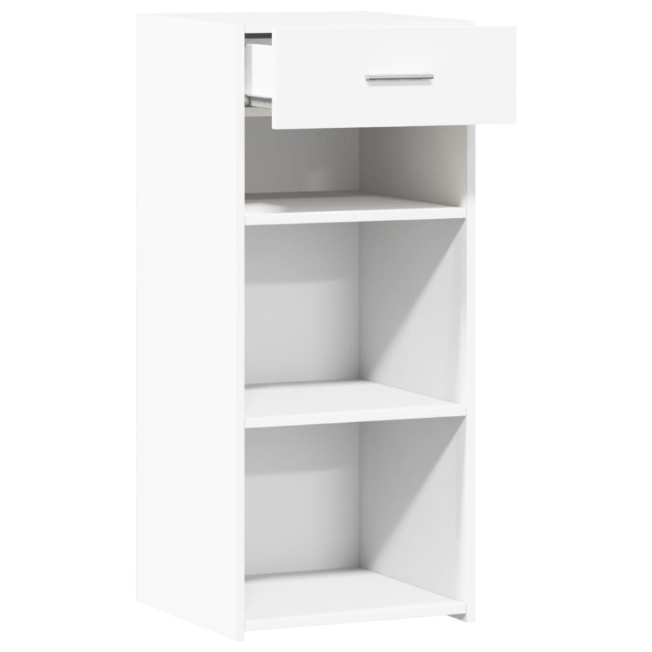 Aparador de madera de ingeniería blanco 40x42,5x93