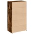 Aparador alto madera de ingeniería roble ahumado 70x41x124