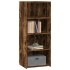 Aparador alto madera de ingeniería roble ahumado 50x41x124