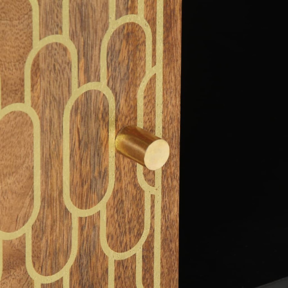 Mesa de centro de madera maciza mango 100x54x40