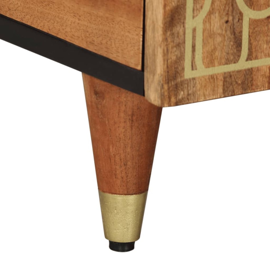 Mesa de centro de madera maciza mango 100x54x40