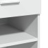 Aparador madera de ingeniería blanco 80x42,5x93