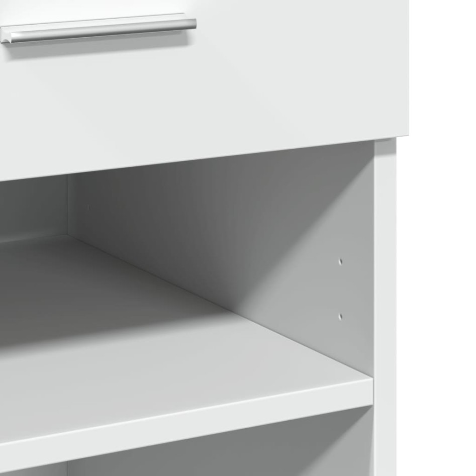 Aparador madera de ingeniería blanco 80x42,5x93