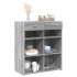 Aparador madera de ingeniería gris Sonoma 80x42,5x93