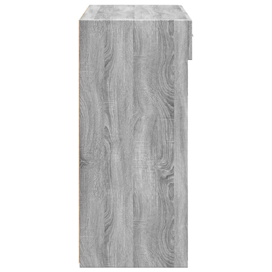 Aparador madera de ingeniería gris Sonoma 80x42,5x93