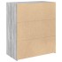 Aparador madera de ingeniería gris Sonoma 80x42,5x93