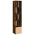 Estantería de madera de ingeniería roble ahumado 40x36x189