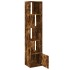 Estantería de madera de ingeniería roble ahumado 40x36x189