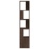 Estantería de madera de ingeniería marrón roble 40x36x189