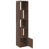 Estantería de madera de ingeniería marrón roble 40x36x189