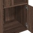Estantería de madera de ingeniería marrón roble 40x36x189