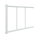 Estructura cama sin colchón con cabecero metal blanco 75x190