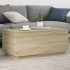 Mesa de centro con luces LED roble Sonoma 90x50x40
