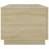 Mesa de centro con luces LED roble Sonoma 90x50x40