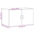 Armario de pared madera ingeniería roble Sonoma 70x42,5x40