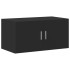 Armario de pared madera de ingeniería negro 80x42,5x40