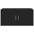 Armario de pared madera de ingeniería negro 80x42,5x40