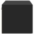 Armario de pared madera de ingeniería negro 80x42,5x40