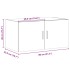 Armario de pared madera de ingeniería negro 80x42,5x40