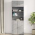Armario de pared madera ingeniería gris hormigón 80x42,5x40