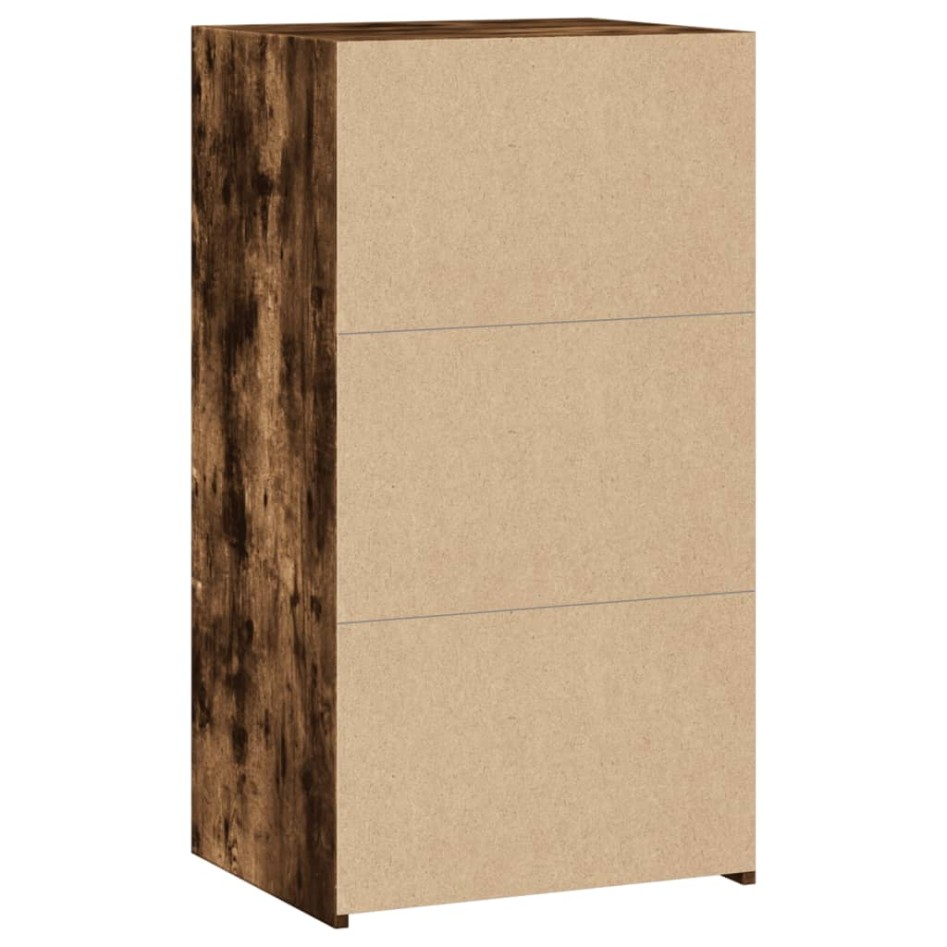 Aparador de madera de ingeniería roble ahumado 50x41x93