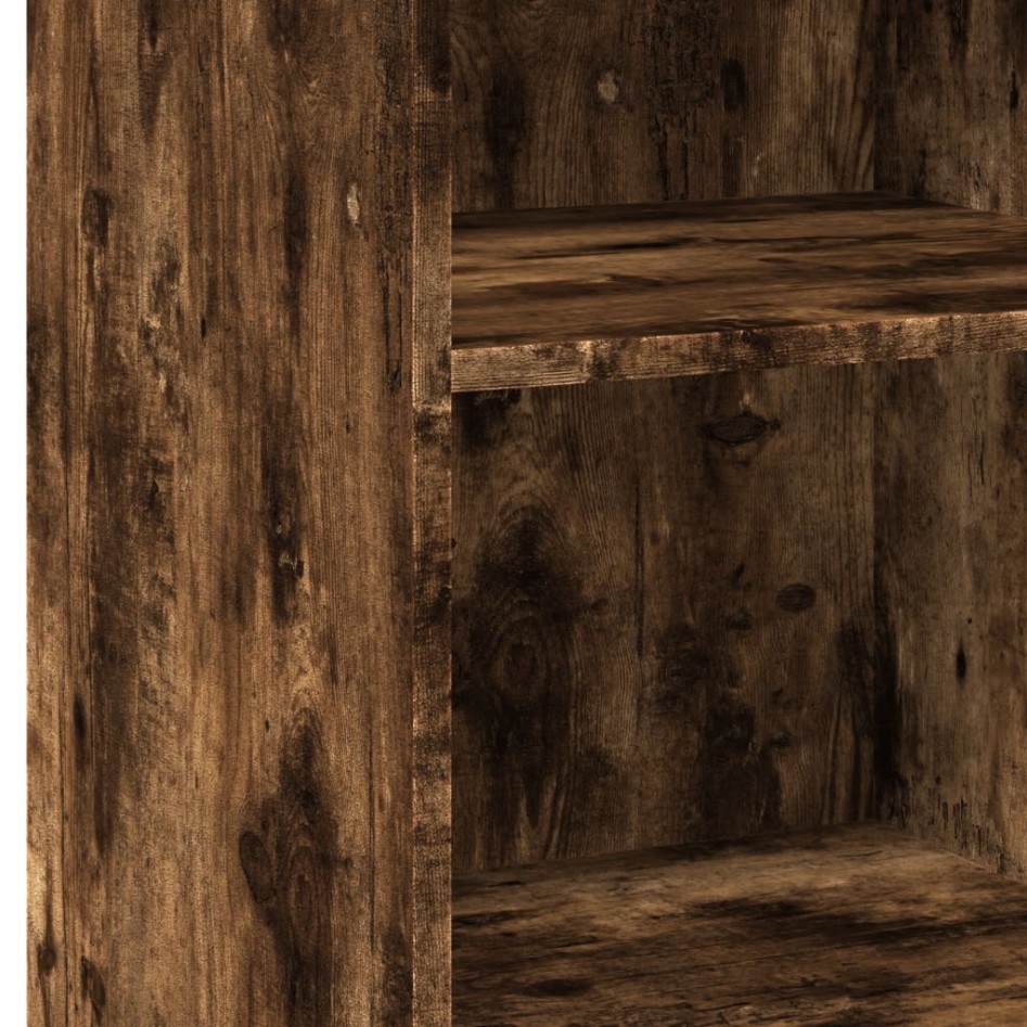 Aparador de madera de ingeniería roble ahumado 50x41x93
