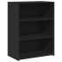 Aparador de madera de ingeniería negro 70x41x93
