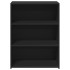 Aparador de madera de ingeniería negro 70x41x93