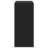 Aparador de madera de ingeniería negro 70x41x93