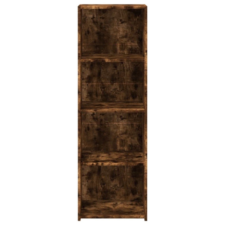 Aparador alto madera de ingeniería roble ahumado 40x41x124