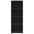 Aparador alto madera ingeniería negro 45x41x124