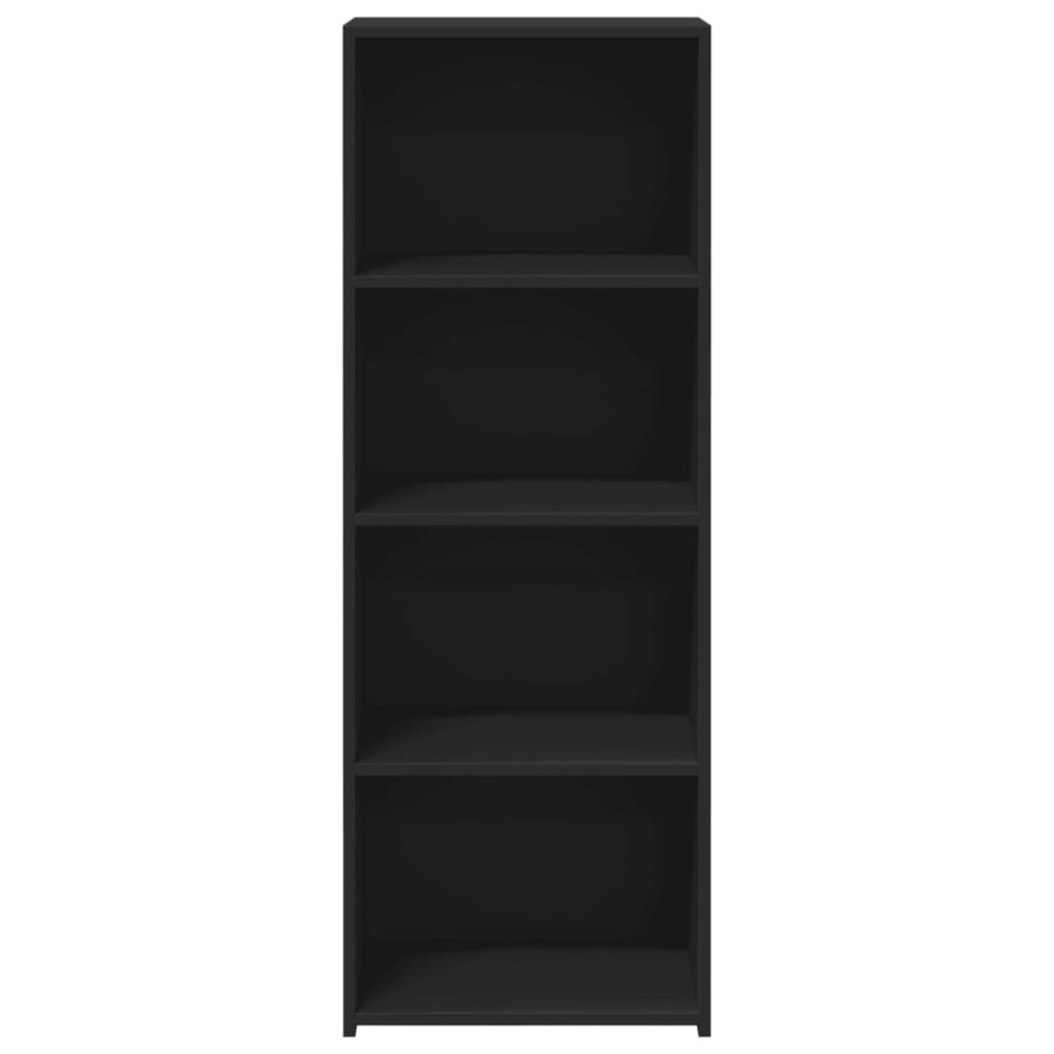 Aparador alto madera ingeniería negro 45x41x124