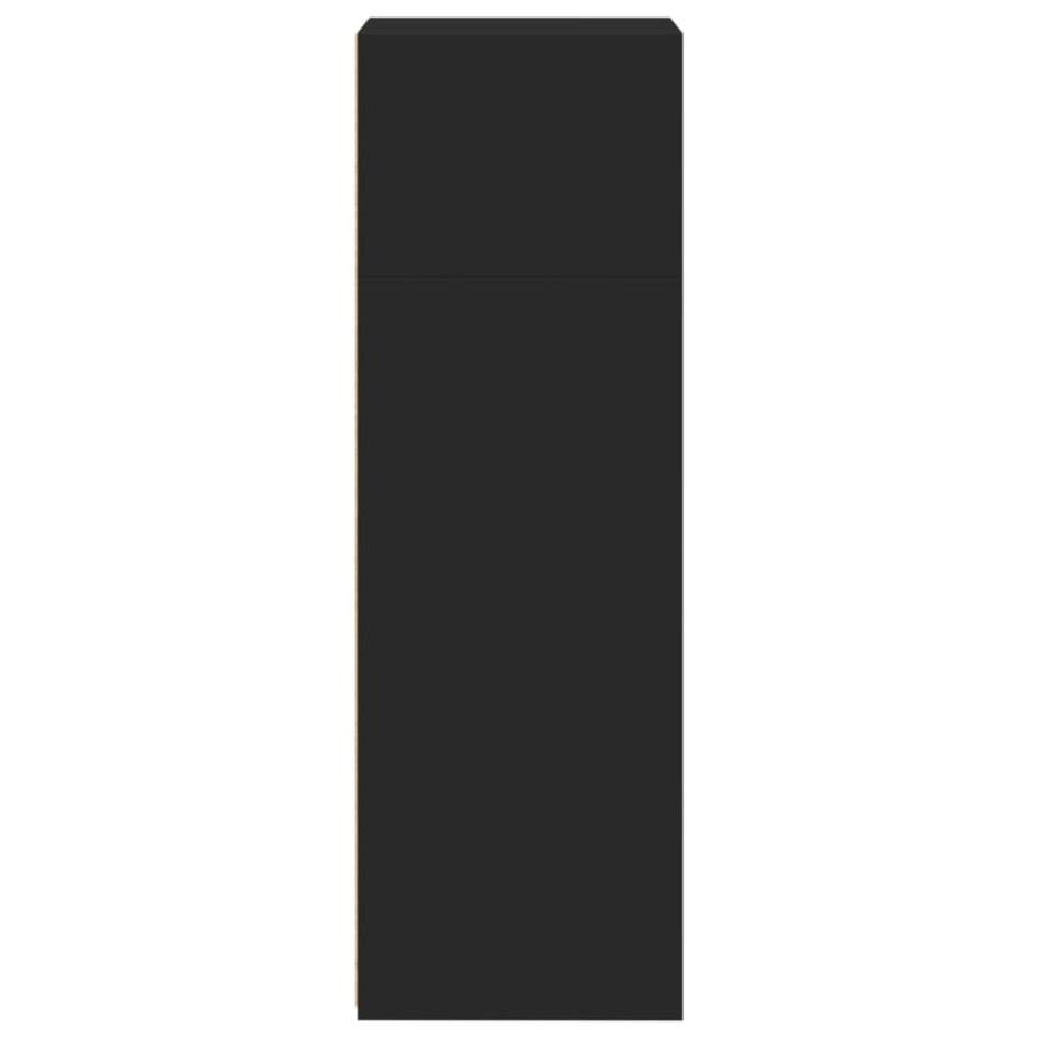 Aparador alto madera ingeniería negro 45x41x124