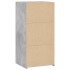 Aparador de madera de ingeniería gris hormigón 45x41x93
